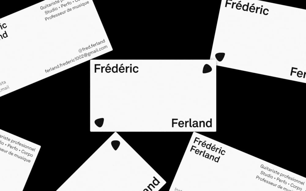 Rendu de la carte d’affaire de Frédéric Ferland